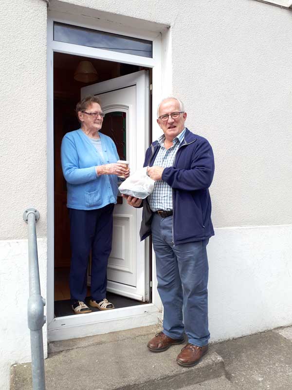 A meal prepared through St Michael’s Meals on Wheels service